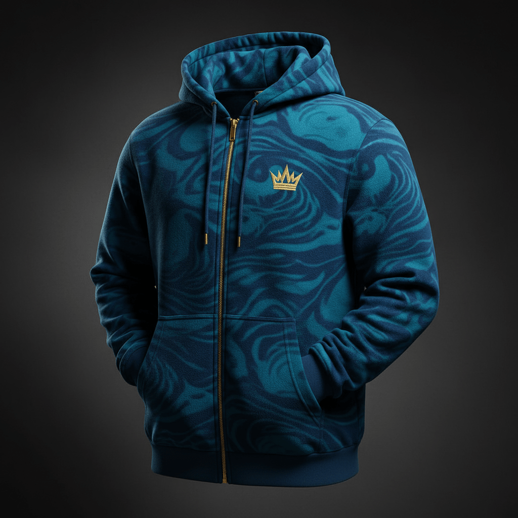 TITAN Crown Zip-Up Ocean Wave