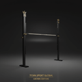 TITAN Crown High Jump Standards Adjustable Uprights & Bar