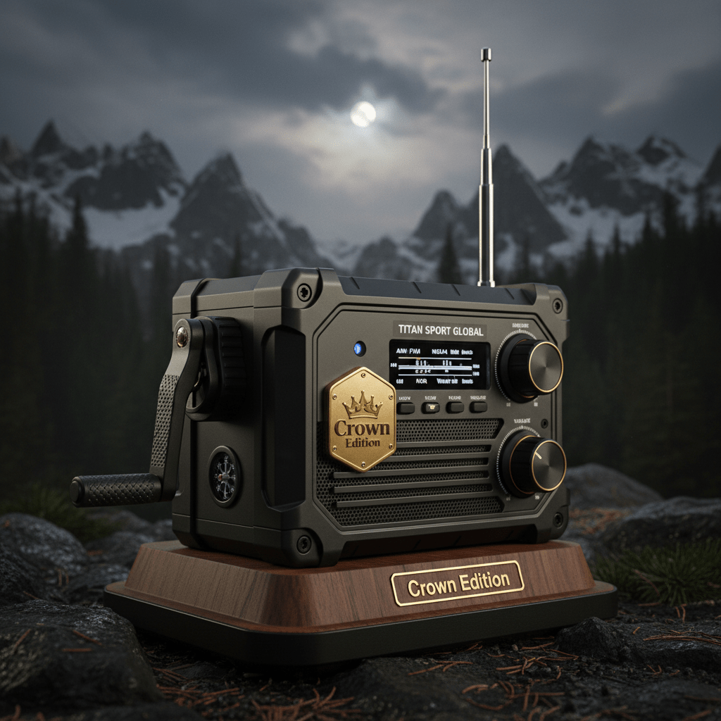TITAN Tactical Hand-Crank Emergency Radio Crown Edition
