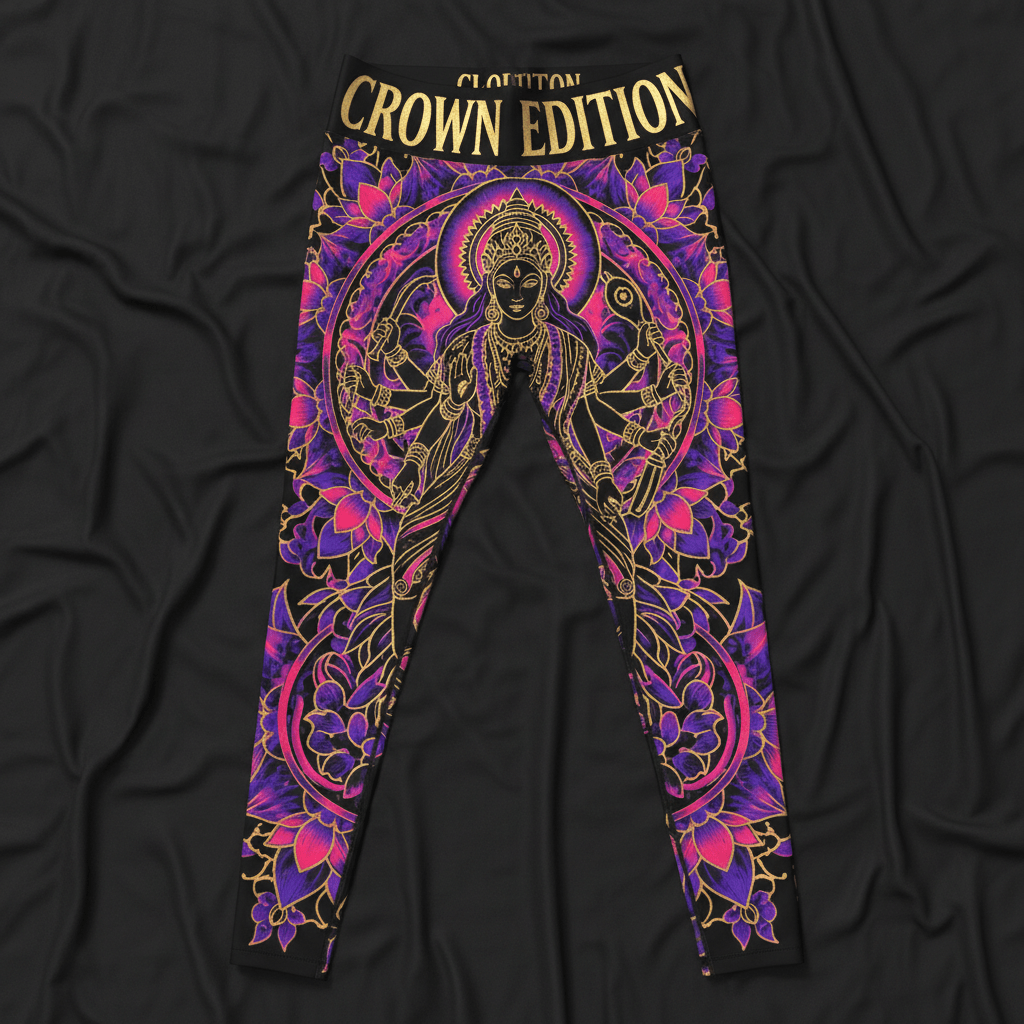 TITAN Women's Durga Lotus Goddess Tights — Shakti Edition