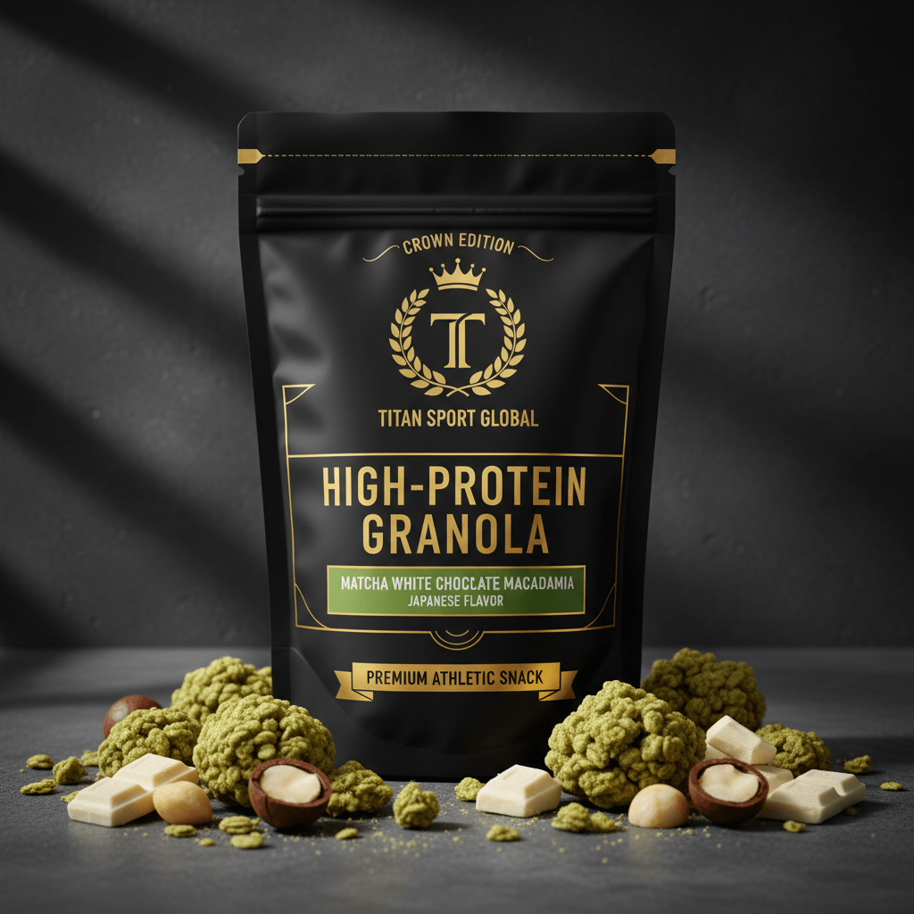 Matcha White Chocolate Macadamia Protein Granola — TITAN SPORT GLOBAL
