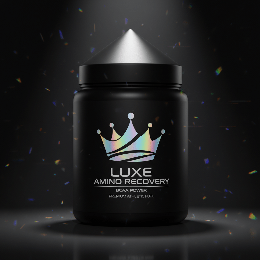 TITAN BCAA Amino Acids Crown Edition matte black holographic tub