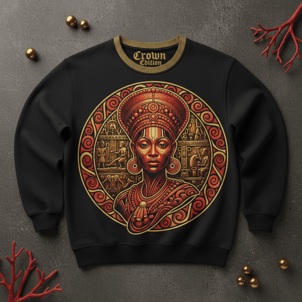 TITAN Women's Benin Iyoba Queen Mother Crewneck — Idia Edition