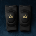 TITAN Volleyball Elbow Pads Crown Edition matte black gold crown logo integrated foam padding compression non-slip pair
