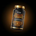 TITAN Organic Ashwagandha Vegan Stress Relief Adaptogen supplement bottle
