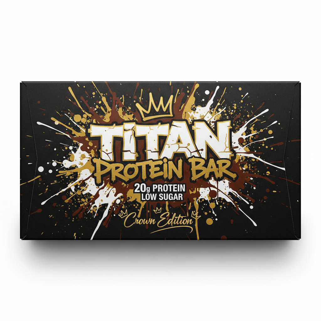 TITAN Protein Bar - 20g Protein Low Sugar 12-Pack