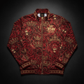 TITAN Crown Edition Men's Lion Fire Windbreaker — Crimson & Gold
