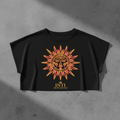 TITAN Women's Neon Inca Sun God Crop Tee — Inti Edition