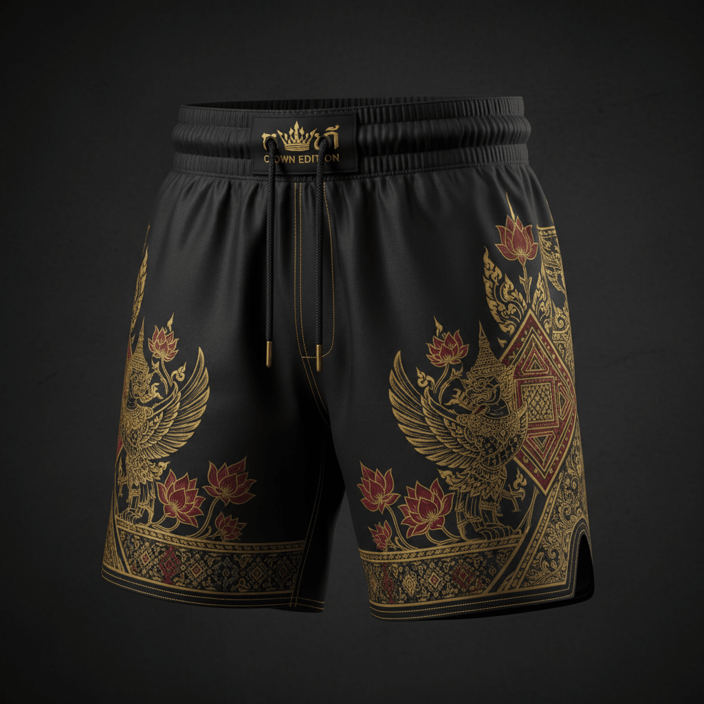 TITAN Thai Muay Thai Training Shorts — Sak Yant Edition