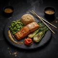 TITAN Miso-Glazed Salmon & Edamame Power Bowl
