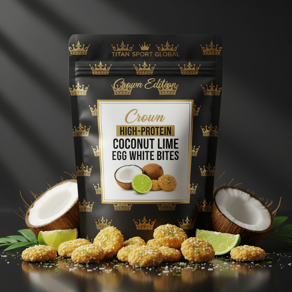 Crown High-Protein Coconut Lime Egg White Bites - TITAN SPORT GLOBAL