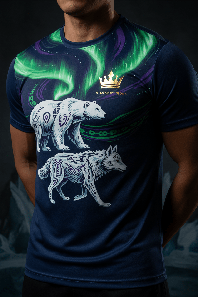 TITAN Men's Inuit Arctic Training Tee Aurora Edition