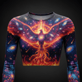 TITAN Women’s Cosmic Phoenix Nebula Long Sleeve Crop — Supernova Edition