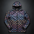 TITAN Men's Holographic Crown Rain Jacket — Prism King SWAG Edition