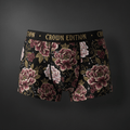 TITAN Women's Cozy Boxer Shorts Peony Queen Crown Edition