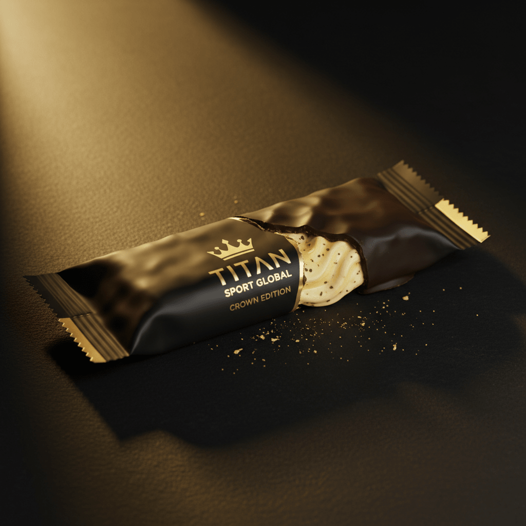 TITAN Crown Dark Chocolate Banana Cream Protein Bar - Crown Edition