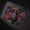 TITAN Women's Cozy Boxer Shorts Crimson Rose Crown Edition