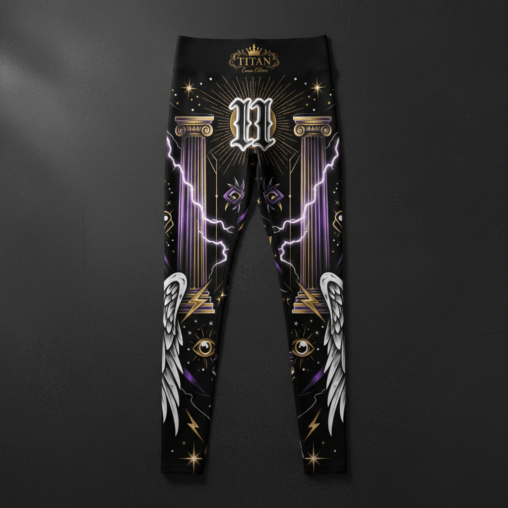 TITAN Women's High-Waist Leggings Master Number 11 Crown Edition