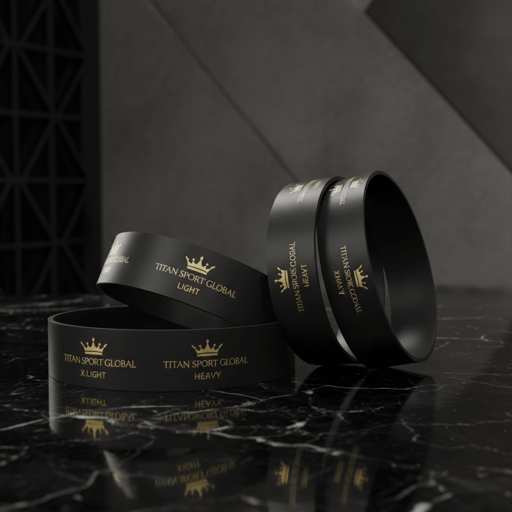 TITAN Crown Edition Loop Resistance Band Set matte black gold