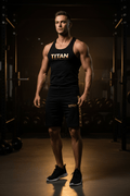 TITAN Men's Tank + Training Shorts Matching Set