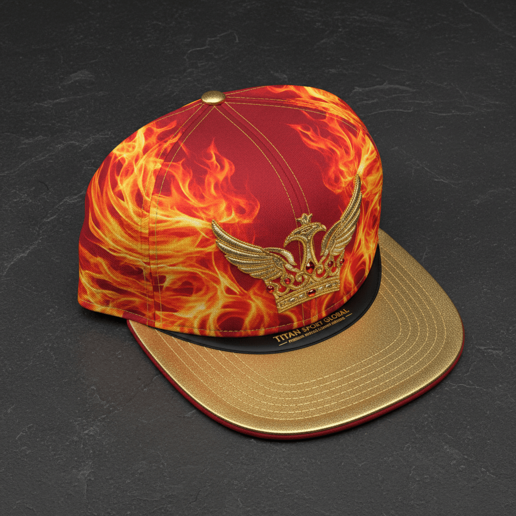 TITAN Phoenix Crown Snapback flat lay