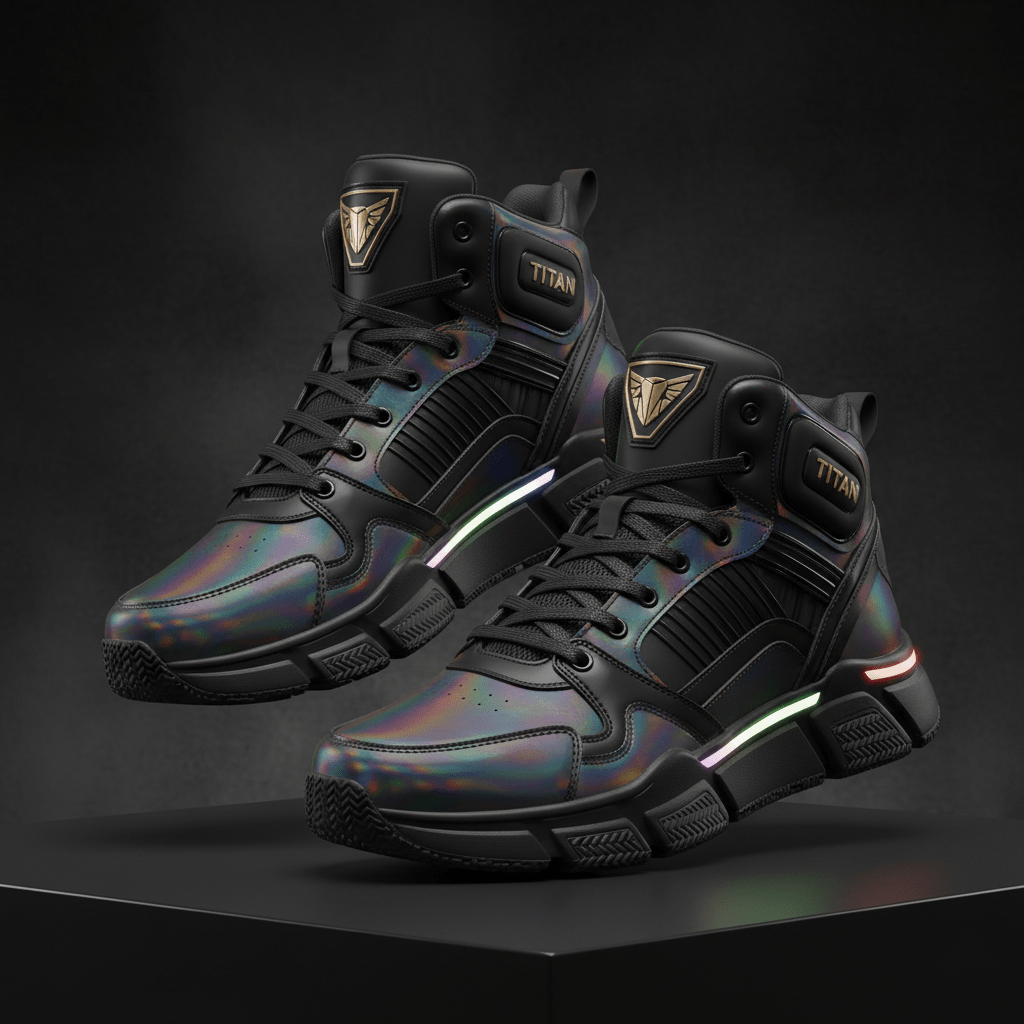 TITAN Holographic High Top Prism Edition