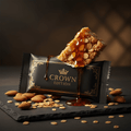 TITAN Honey Almond Oat Protein Bar — Crown Edition matte black packaging