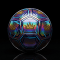 TITAN Match Soccer Ball Crown SWAG Edition — Holographic Rainbow
