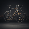 TITAN Crown Edition Road Bike THE ELITE — matte black and gold aero carbon road bike