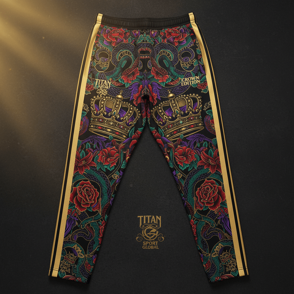 TITAN Track Pants - Crown Edition flat lay