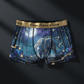 TITAN White Tiger Bamboo Women's Cozy Boxer Shorts Crown Edition — anime white tiger art on matte black