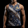 TITAN Indonesian Batik Muscle Tank Crown Edition