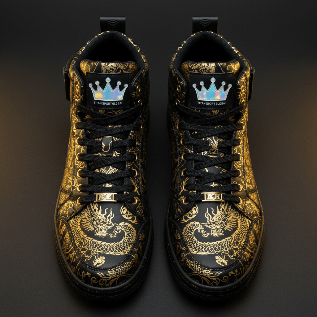 TITAN Luxury Sneaker — Dragon Tattoo Crown Edition