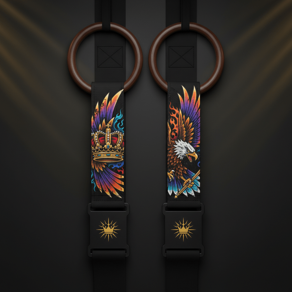 TITAN Crown Edition Wooden Gymnastics Rings