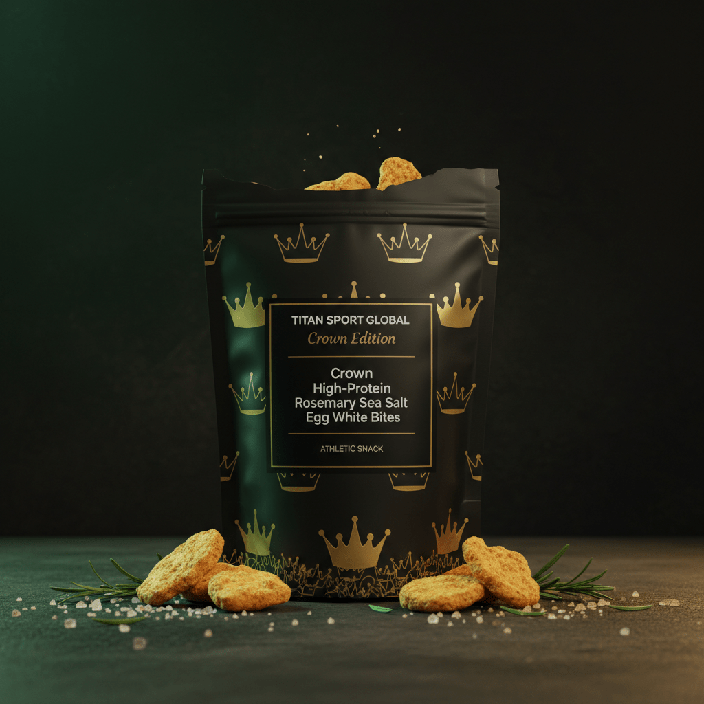 Crown High-Protein Rosemary Sea Salt Egg White Bites - TITAN SPORT GLOBAL