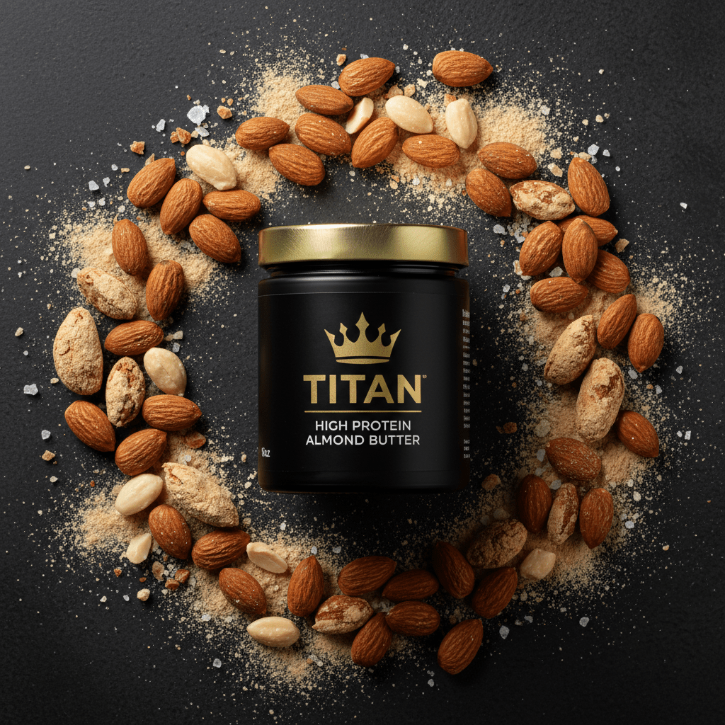 TITAN Nut Butter High Protein Almond Butter 16oz No Added Sugar