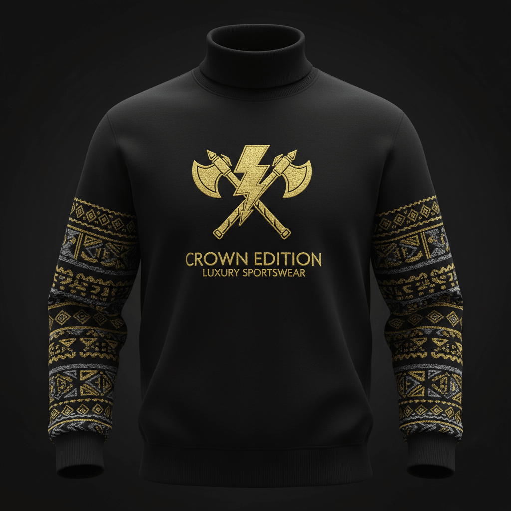 TITAN Yoruba Orisha Crewneck Turtleneck — Shango Edition