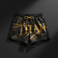 TITAN Running Shorts Premium - Moisture-Wicking Running Shorts with 24K Gold Reflective Accents