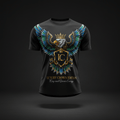TITAN Unisex Eagle Warrior Jersey Crown Edition — bold tattoo-style eagle warrior artwork