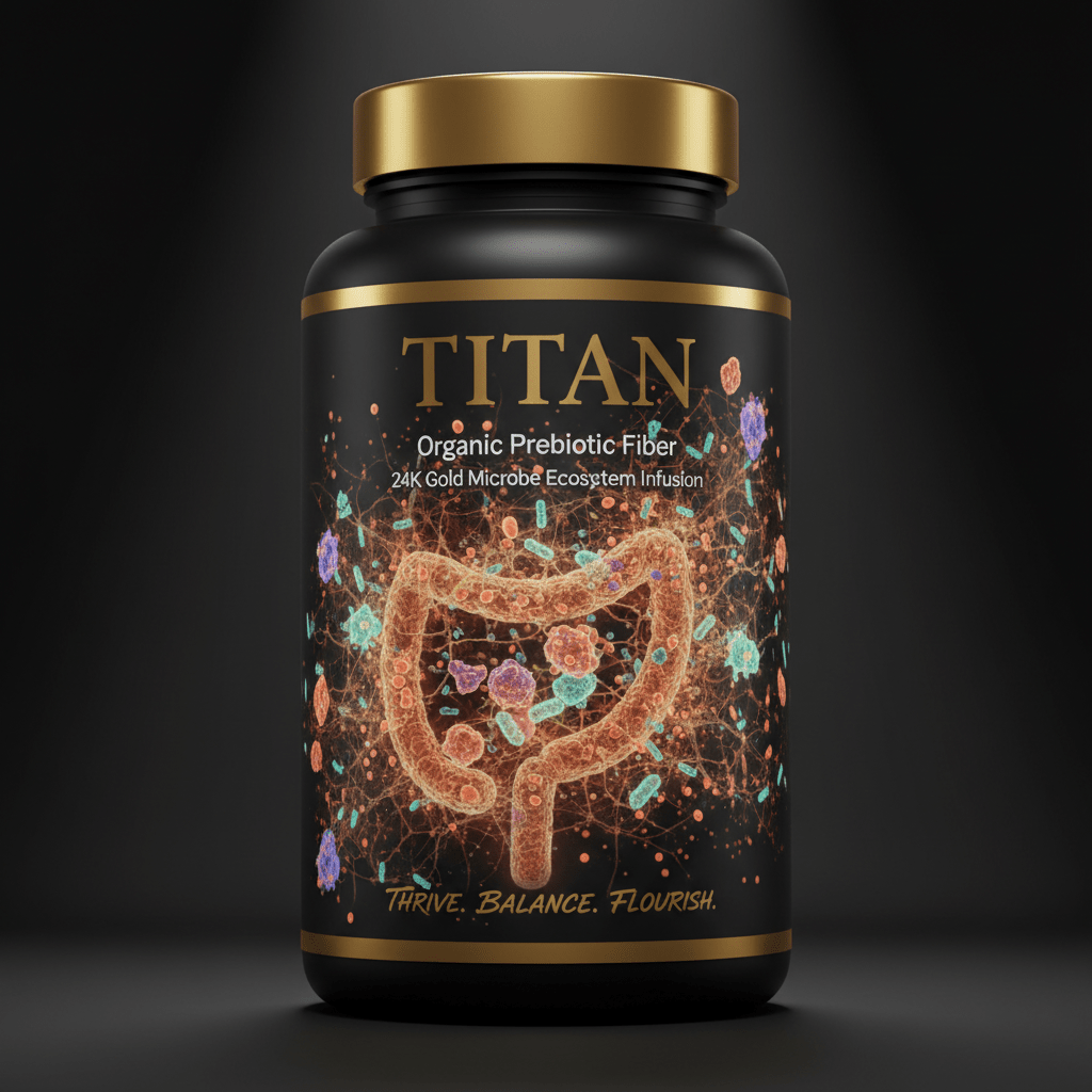 TITAN Organic Prebiotic Fiber - Gut Microbiome Fuel