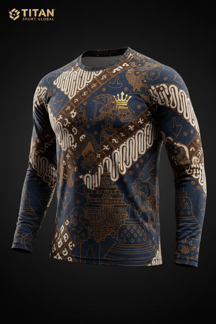 TITAN Men's Indonesian Batik Long Sleeve Nusantara Edition