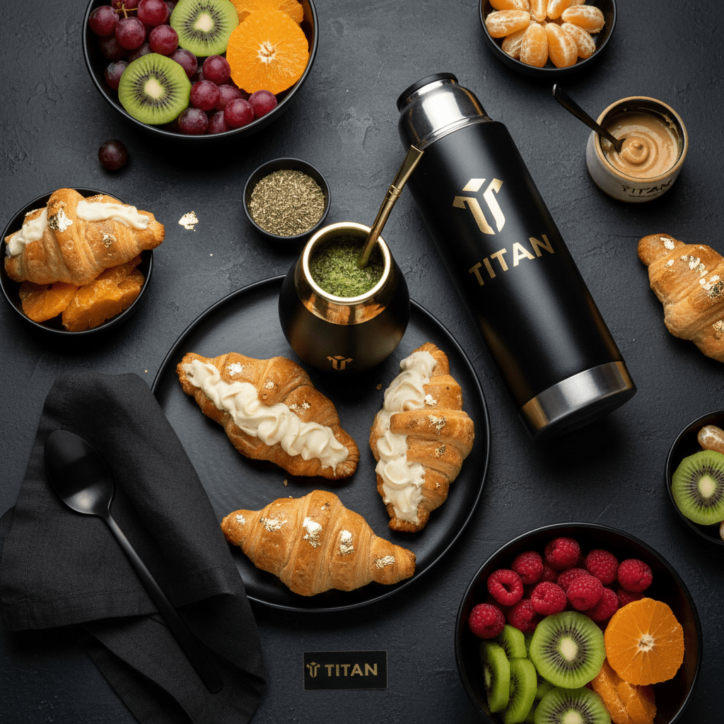 TITAN Argentinian Vegan Medialunas & Almond Cream Breakfast