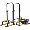 TITAN Parallette Bars & Calisthenics Home Gym Set — Crown Edition