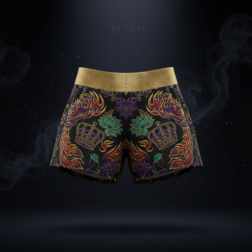 TITAN Plus Women's Phoenix Flame Shorts — Inclusive Crown Edition sizes 1X–5X