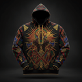 TITAN Plus Men's Ogun Iron Warrior Hoodie — Spiritual Crown Edition sizes 1X–5X