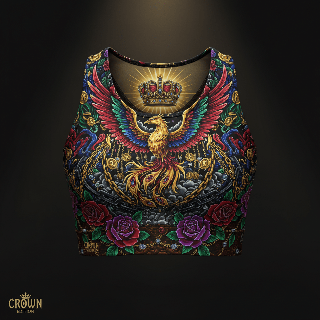 Redeemed Woman Women's Crop Top — TITAN Crown Edition tattoo artwork