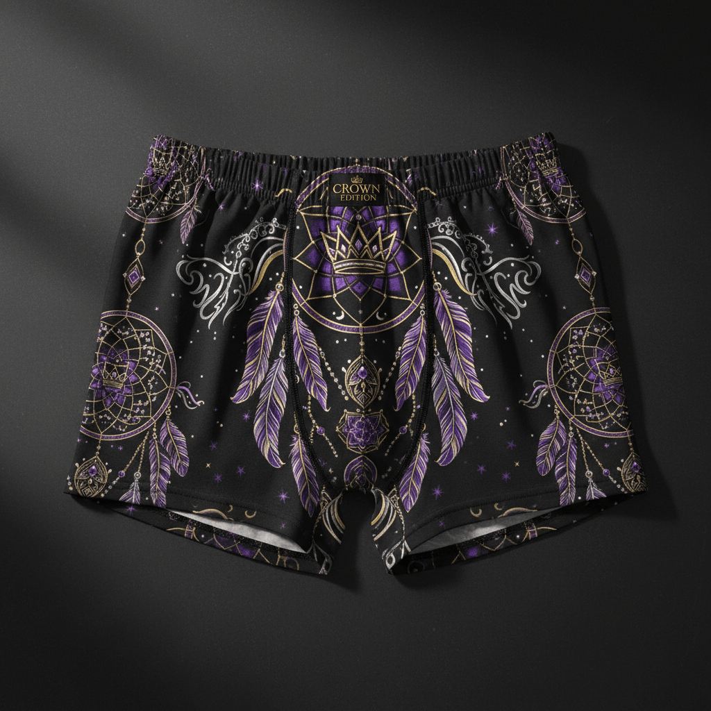 TITAN Women's Cozy Boxer Shorts Dreamcatcher Crown Edition