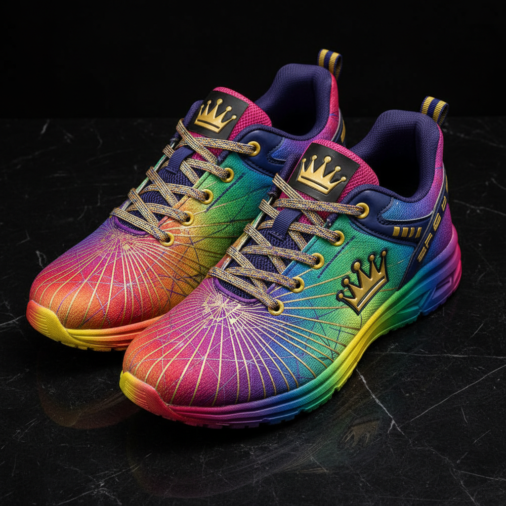 TITAN Men's Rainbow Crown Training Shoes flat lay