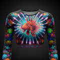 TITAN Women’s Cosmic Lionfish Reef Long Sleeve Crop — Pterois Edition