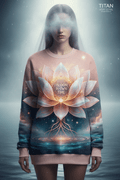 Sacred Lotus Crewneck — Women's Warrior Drop